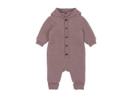 50033ML 1 Wool Baby Suit w. Hood Twilight Mauve Extra 0