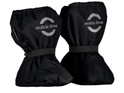 Nepromokavé capáčky s fleecem - černé BLACK - MIKK-LINE