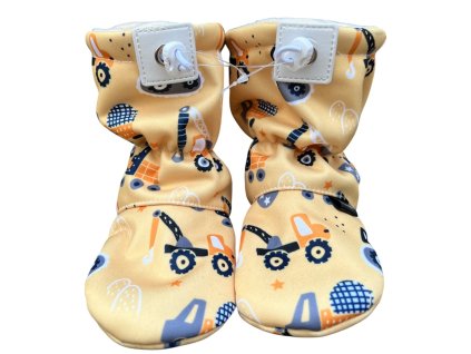 Softshellové capáčky s microfleecem - žluté Malí stavitelé - KUKUKAM