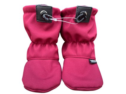 Softshellové capáčky s microfleecem vínové KUKUKAM