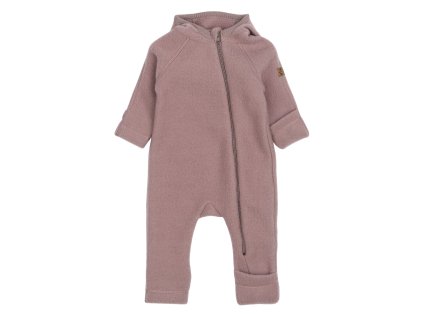 50041 Wool Baby suit w ears Twilight Mauve Extra 0