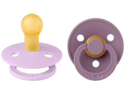 Dudlíky z přírodního kaučuku Colour Violet Sky / Mauve BIBS - velikost 2