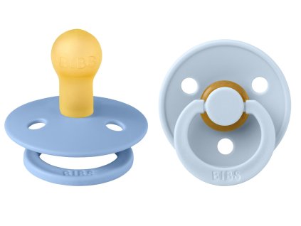Dudlíky z přírodního kaučuku Colour Sky Blue / Baby Blue BIBS - velikost 2