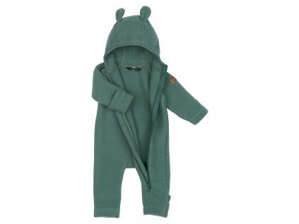 50041 Wool Baby suit w ears Balsam Green Extra 2