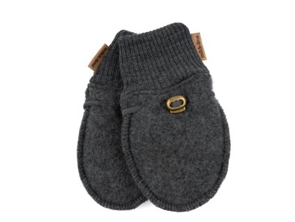 9315NOOS 1 Wool Mittens Anthracite Melange Extra 0