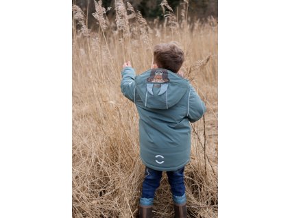 Dětská zimní bunda s 3D motivem zelená Balsam Green – MIKK-LINE