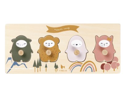 2006238464 Grip Puzzle Fabbies Land Wood Multi Colours Main