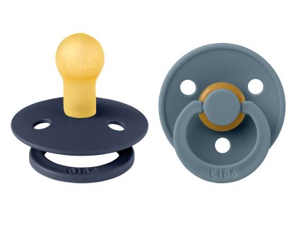 BIBS Colour cumliky z prirodneho kaucuku 2ks Deep Space Petrol velkost 1