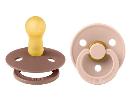 BIBS Colour cumliky z prirodneho kaucuku 2ks Woodchuck Blush velkost 2