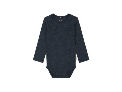 6015 Merino Wool LS Body Melange Blue Nights Main