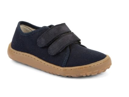 Barefoot plátěné tenisky Canvas Dark Blue modré  – FRODOO