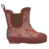 Barefoot dětské gumáky z přírodního kaučuku růžové Burlwood- MIKK-LINE