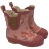 Barefoot dětské zimní gumáky z přírodního kaučuku – růžové Burlwood- Mikk-line