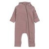 50041 Wool Baby suit w ears Twilight Mauve Extra 0