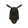 50047 Wool Fullface w Bunny Ears Dark Brown Melange Extra 0