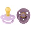 Dudlíky z přírodního kaučuku Colour Violet Sky / Mauve BIBS - velikost 1