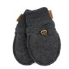 9315NOOS 1 Wool Mittens Anthracite Melange Extra 0