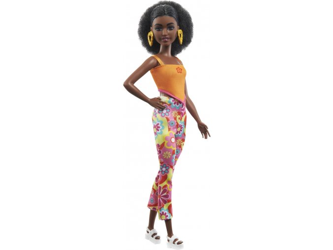Barbie modelka květinové retro