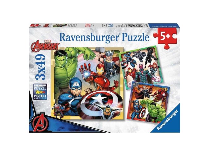 Ravensburger 08040 Puzzle Disney Marvel Avengers 3x49 dílků