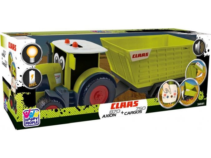 Traktor s přívěsem CLAAS KIDS AXION 870 + CARGOS 750