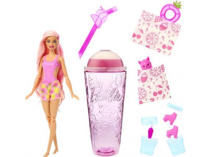Barbie® Pop Reveal panenka šťavnaté ovoce jahodová limonáda