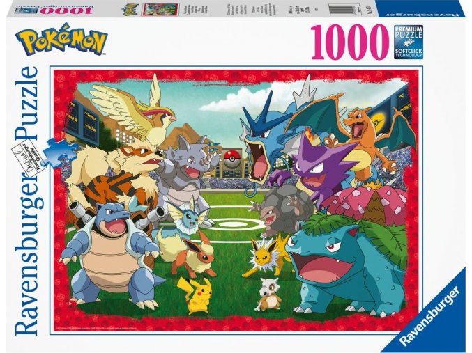 Puzzle Pokémon poměr síly 1000 dílků