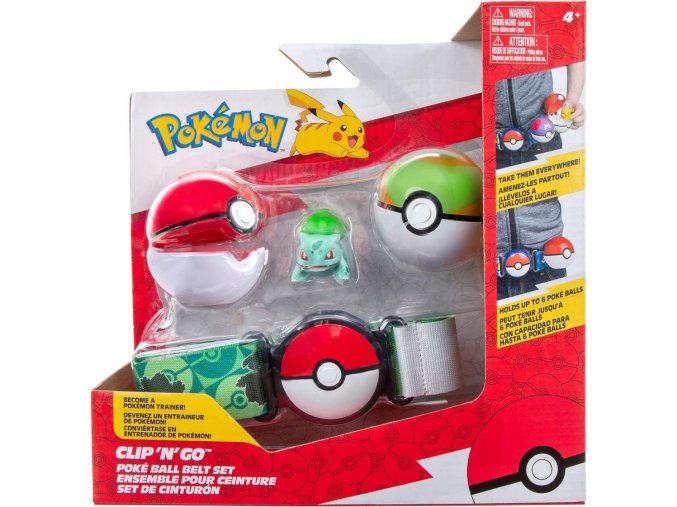 pokemon clip n go poke ball belt set bulbasaur 1