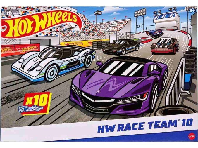 Hot Wheels® Sportovní angličák 10 ks