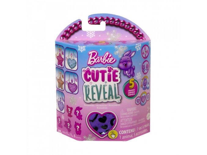 barbie cutie reveal plysova kabelka srdicko fialove 1