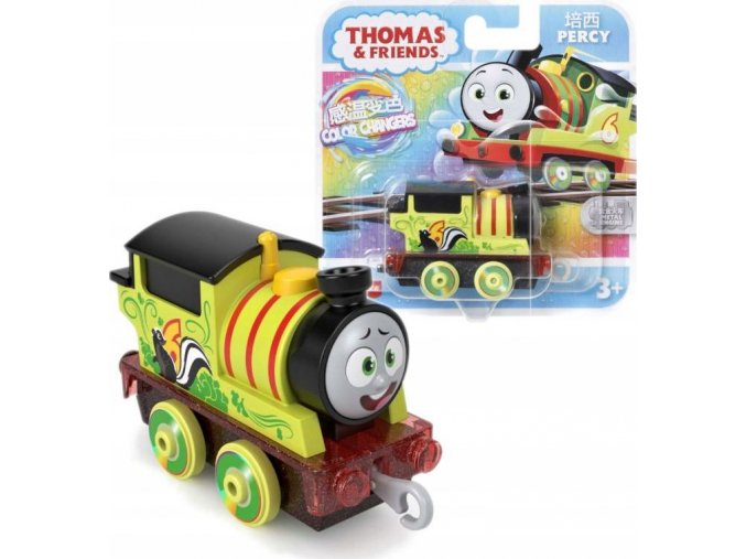 Fisher-Price® Tomáš a přátelé COLOR CHANGERS TAHACÍ KOVOVÁ MAŠINKA Percy