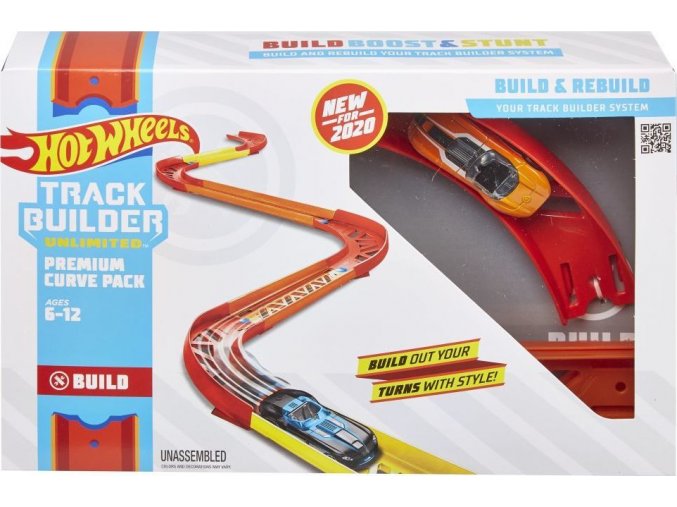 Hot Wheels® Track builder set pro stavitele - zatáčky