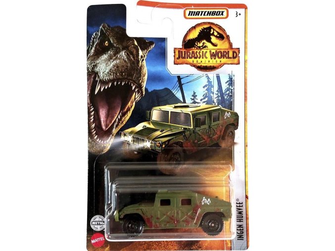 Matchbox™ Jurský svět angličák Ingen Humvee