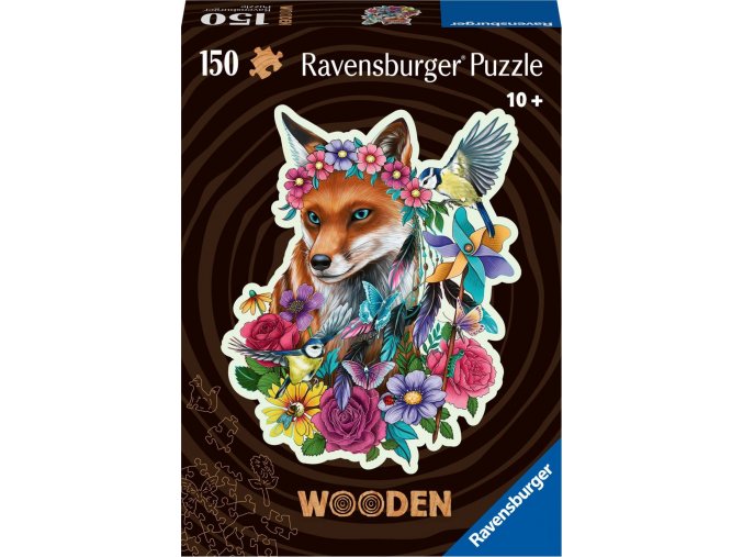 Ravensburger Dřevěné puzzle Barevná liška 150 dílků