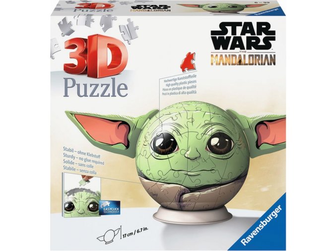 Puzzle-Ball Star Wars: Baby Yoda s ušima 72 dílků