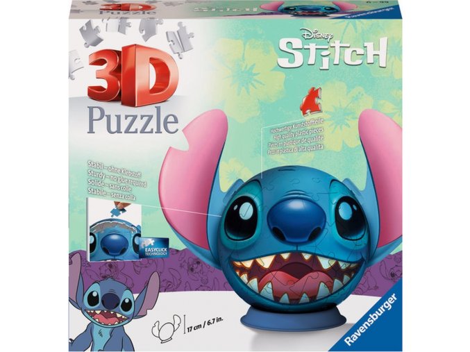 Puzzle-Ball Disney: Stitch s ušima 72 dílků