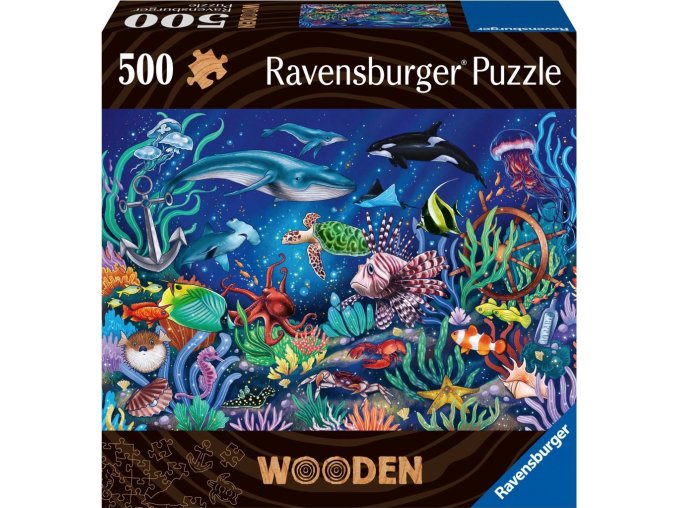 Dřevěné puzzle Podmořský svět 500 dílků