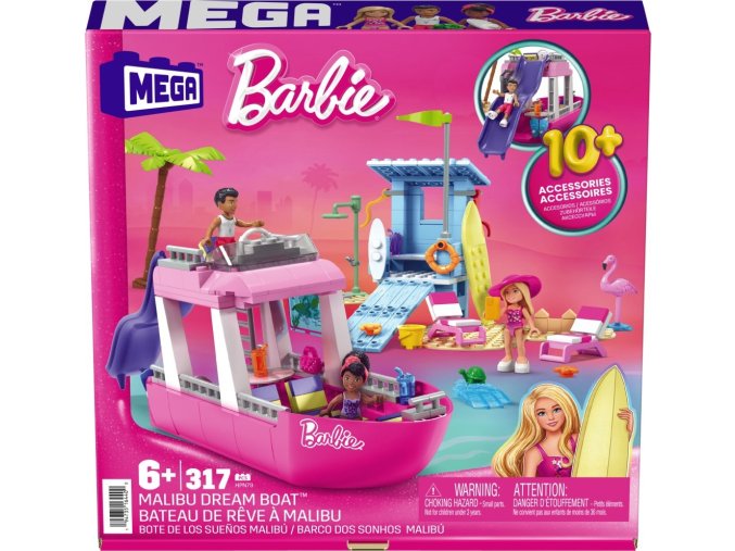 Mega construx Barbie Malibu loď snů