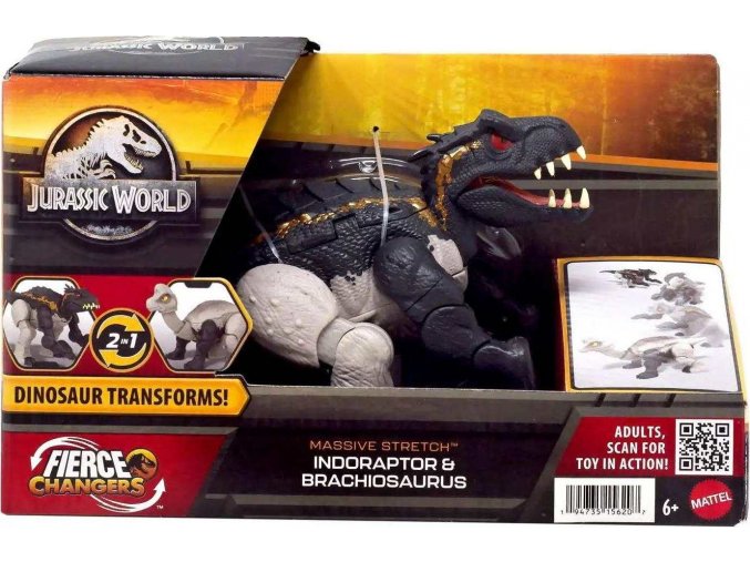 Jurský svět Dinosaurus 2v1 INDORAPTOR a BRACHIOSAURUS