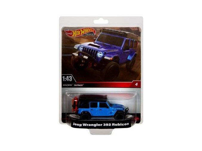 Hot Wheels Prémiové auto 1:43 JEEP WRANGLER 392 RUBICON