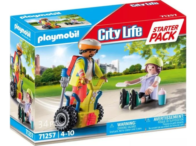 PLAYMOBIL® 71257 Starter Pack Záchranář na Segwayi