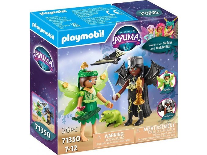 PLAYMOBIL® Ayuma 71350 Forest Fairy & Bat Fairy s tajemnými zvířaty