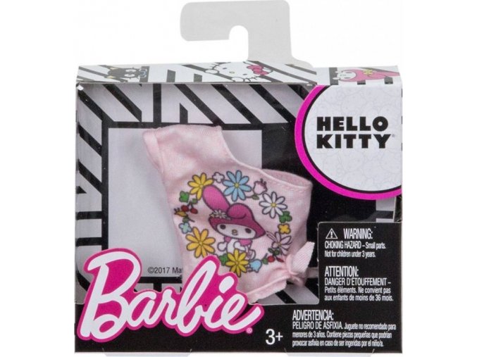 Barbie Topy Hello Kitty tričko růžové