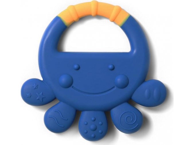 BABY ONO Kousátko silikonová chobotnice Vicky modrá 6m+