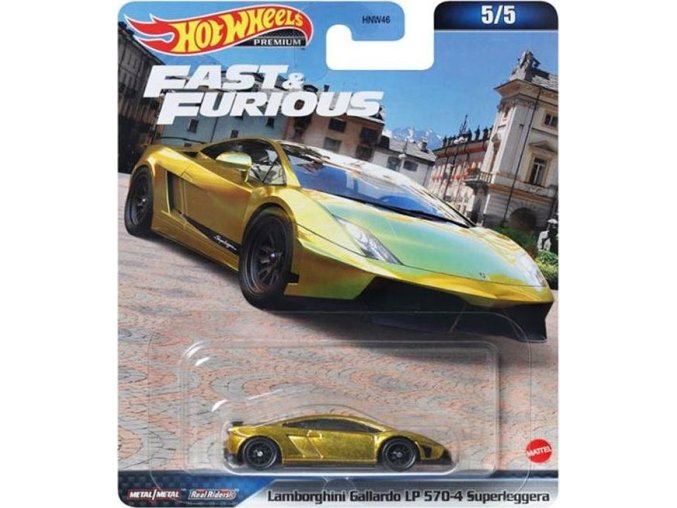 Hot Wheels Premium Rychle a zběsile LAMBORGHINI GALLARDO LP 570-4 SUPERLEGGERA