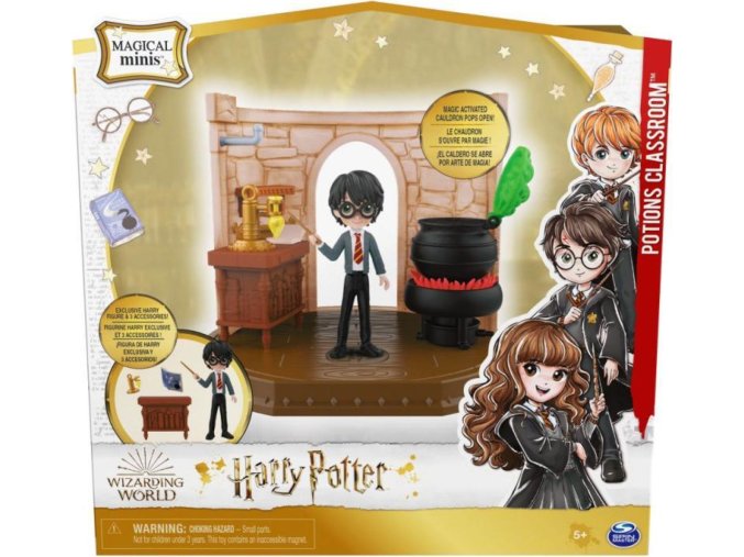 Harry Potter Učebna míchání lektvarů s figurkou Harryho