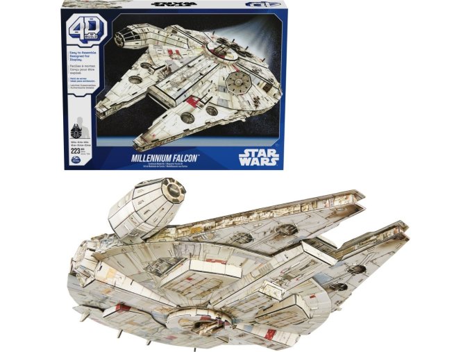 FDP 4D PUZZLE STAR WARS LOĎ MILLENIUM FALCON 223 pcs