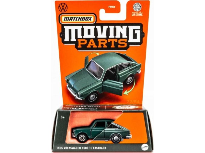 Matchbox™ Moving Parts 2024 1965 VOLKSWAGEN 1600 TL FASTBACK