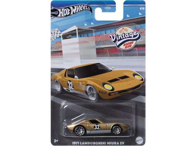 Hot Wheels® VINTAGE RACING CLUB 1971 Lamborghini Miura 4/6