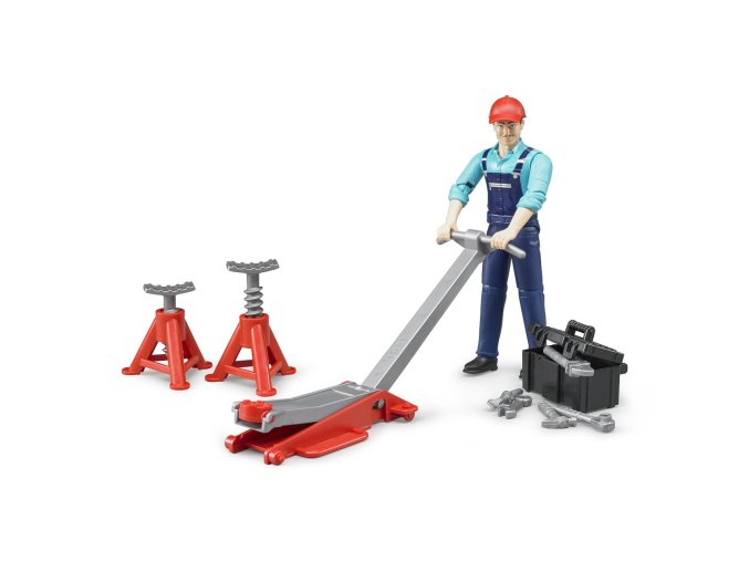 Bruder 62100 Volný čas - figurka se součástkami pro garážové stání