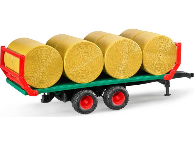 Bruder 02220 Farmer - transportní přívěs pro přepravu 8 balíků slámy 1:16 - ARCH.